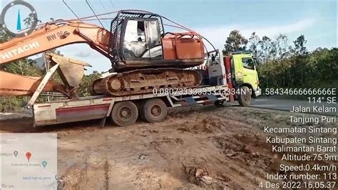 Mobilisasi Alat Berat Excavator Hitachi Pc 200 Youtube