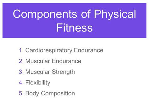 What Are Four Components Of Fitness Fitnessretro