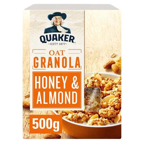 Quaker Oat Granola Honey And Almond 500g Online Grocery Service Saveco Online Ltd