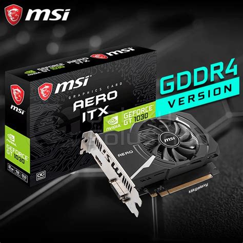 Jual MSI GeForce GT 1030 AERO ITX 2GD4 2GB GDDR4 OC GT1030 DDR4 VGA