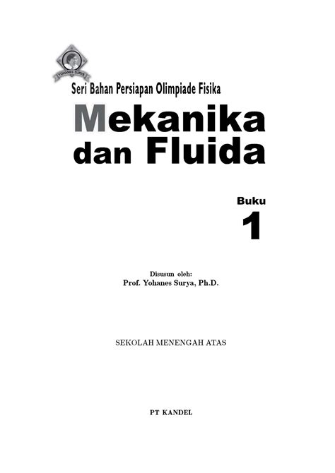 SOLUTION Mekanika Dan Fluida 1 Persiapan Olimpiade Fisika Prof Yohanes