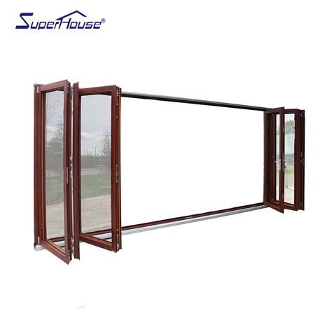 Australia Design As2047 Standard Aluminum Bi Folding Doors With Double Toughened Glass China