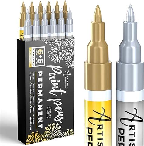 Goldstift Metallic Silberstift Metallic F R Steine Keramik Glas