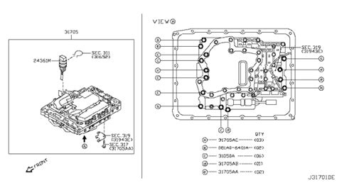 31705 74x7c Genuine Nissan 3170574x7c Control Valve Assembly