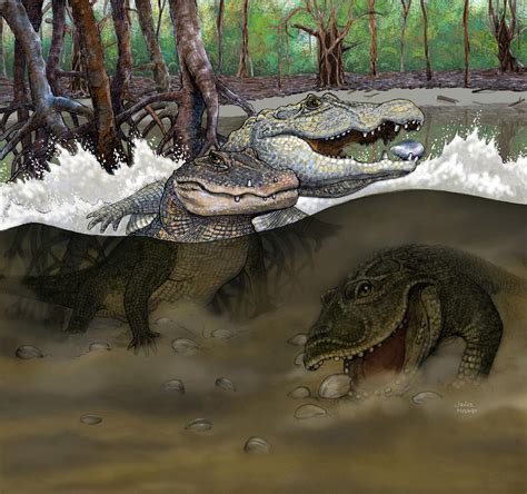 Prehistoric Crocodile Scene Science Connected Magazine