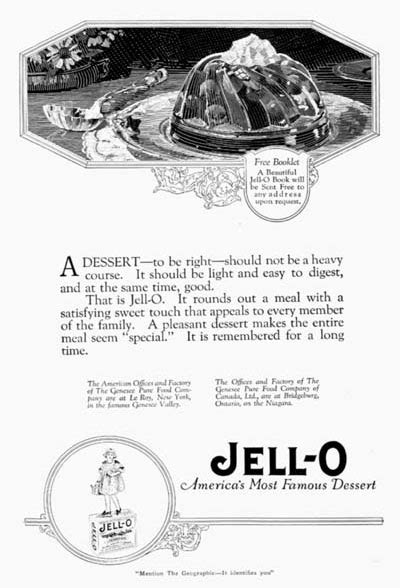 Jello Classic Vintage Print Ad