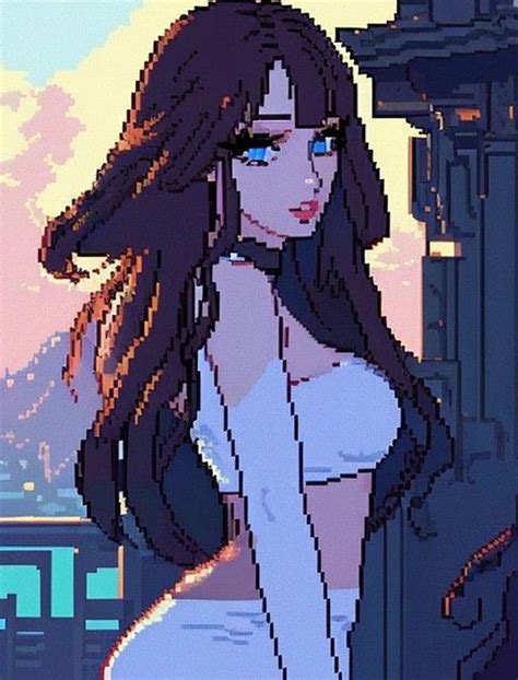 Pin By Ok On Pixel Art In 2024 Pixel Art Characters Anime Pixel Art