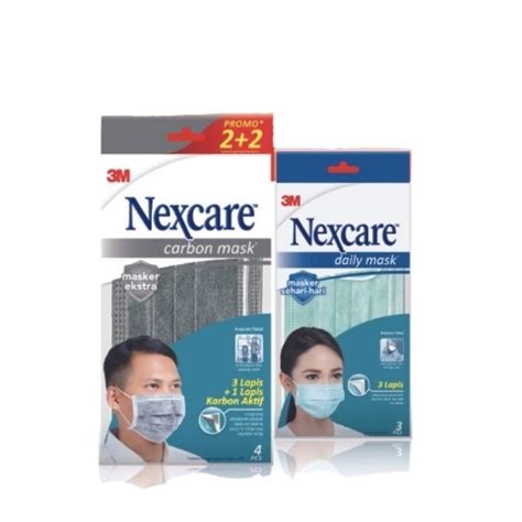 Jual Nexcare 3M Carbon Mask Masker Daily Karbon 1 Pack Daily Mask