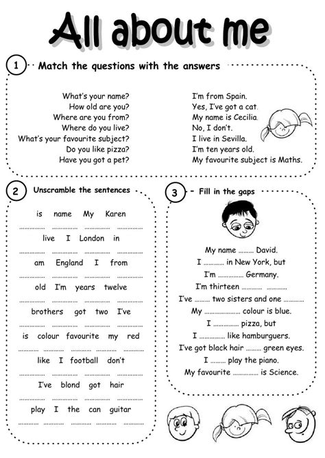 Introducing Yourself Interactive And Downloadable Worksheet Check Your