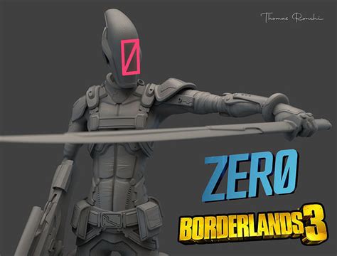 Borderlands 3 Zer0 With Cut And Keying By Dhomas 3d Model 3d Printable