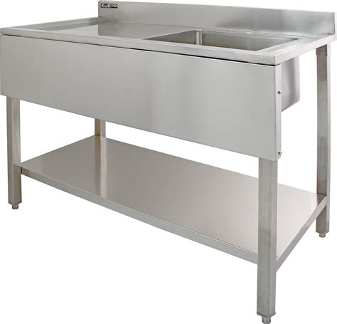 KuKoo Commercial Kitchen Catering Sink Stainless Steel Left Hand