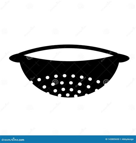 Kitchen Strainer Icon Vector Stock Vector Illustration Of Kitchenware