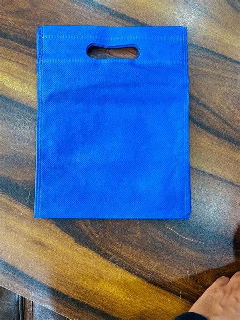 Plain Blue D Cut Non Woven Bag For Shopping At Rs 90 Kg In New Delhi