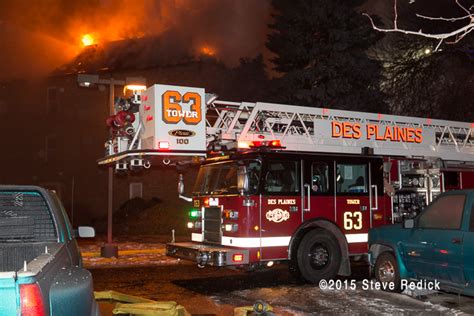 blue LED lights illuminate fire truck aerial at night « chicagoareafire.com