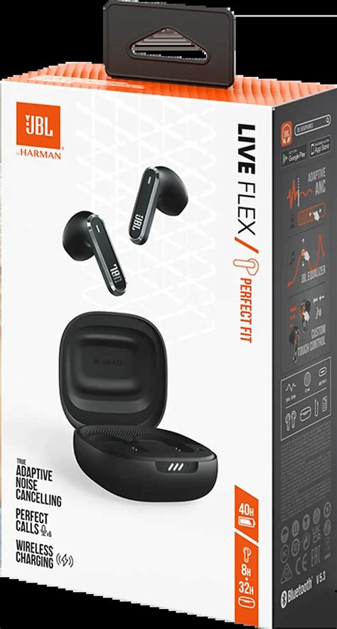 Jbl Live Flex Couteurs Sans Fil Avec Noise Cancelling Noir Livr