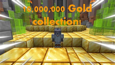 10000000 Gold Collection In 2 Days Hypixel Skyblock Youtube