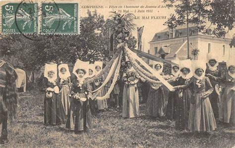 Compiegne Fetes En L Honneur De Jeanne D Arc 1911 La Mai Fleuri cliché