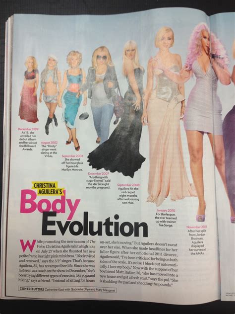 The Voice Season 8 S SCANS PEOPLE MAGAZINE CHRISTINA AGUILERA S HOT NEW BODY