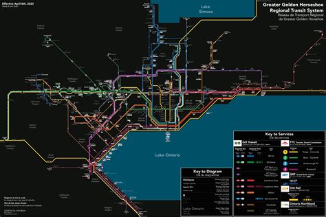 [OC] April 2023 Edition of Regional Public Transit in the Greater ...