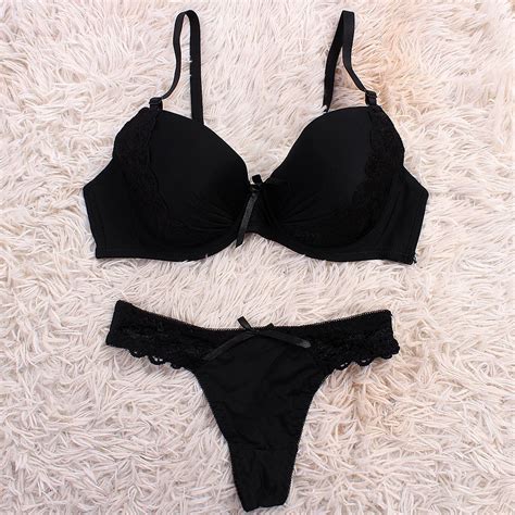 Conjunto De Lingerie Meia Taça Rendado Bojo Compre Agora Feira