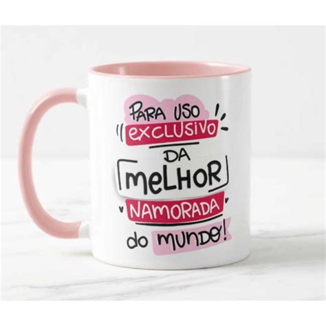 Caneca Uso Exclusivo Da Melhor Namorada Int Rosa Submarino