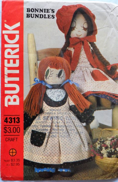 Butterick Bonnie S Bundles Dolls Pattern Vintage S Rag Doll