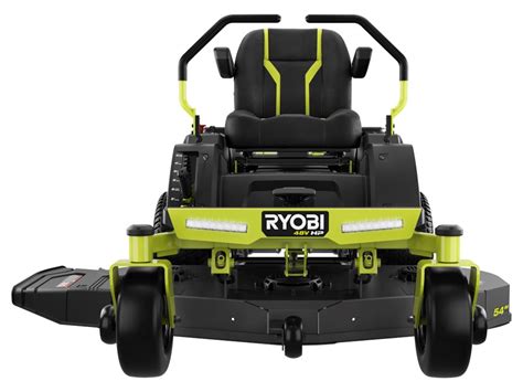 54 115 Ah Zero Turn Electric Riding Lawn Mower Ryobi Tools