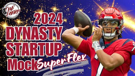 2024 Dynasty Superflex Startup Mock Draft Fantasy Football YouTube