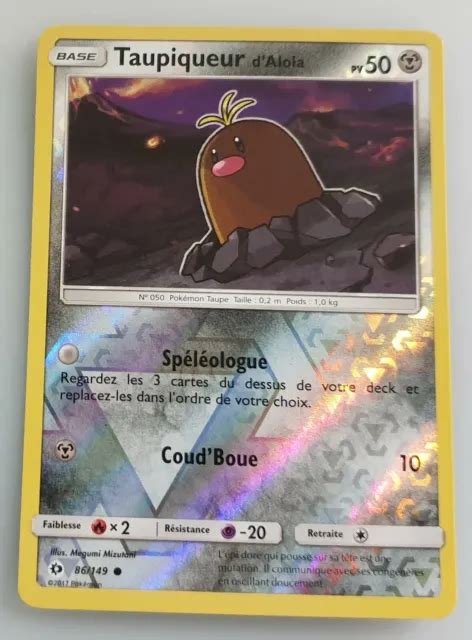 Carte Pokemon Reverse Taupiqueur D Alola Vf Eur