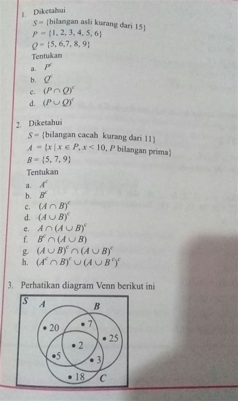 Contoh Soal Dan Jawaban Operasi Himpunan Irisan