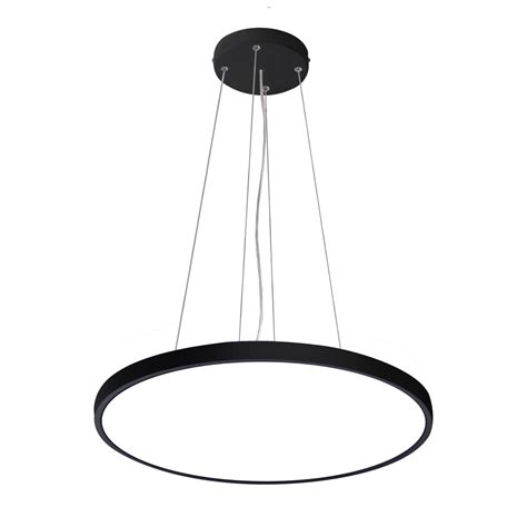 Lampa sufitowa CALVI 32W LED czarna wisząca Ring 3800Lm zmiana barwy