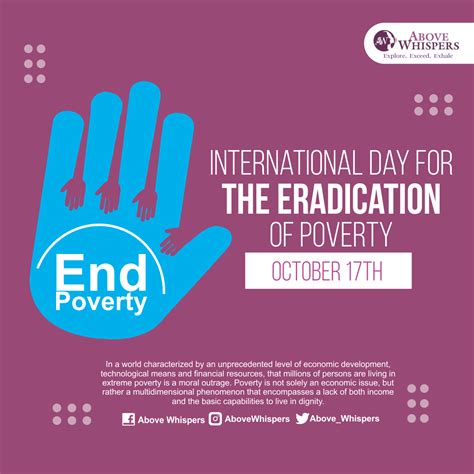 International Day For The Eradication Of Poverty AboveWhispers