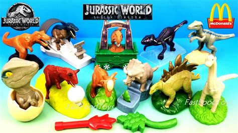 Mcdonald S Jurassic World Fallen Kingdom Dinosaur Happy Meal Toys