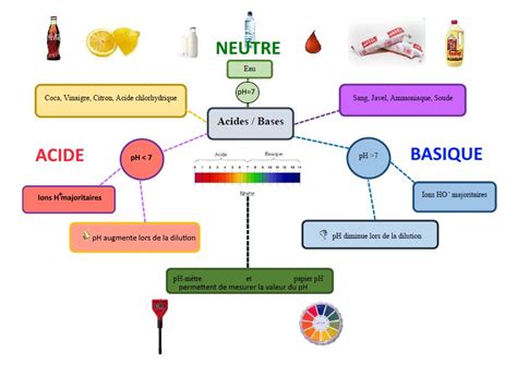 Carte Mentale Sur Les Acides Et Les Bases Sciences Physiques Chimie