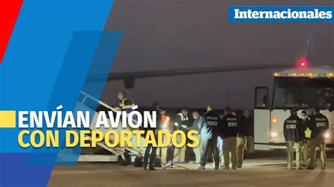 DEPORTACION EUA envía a Venezuela primer avión con deportados YouTube