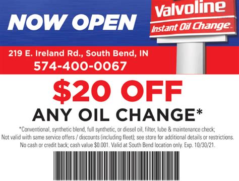 Unleash The Savings How Valvolines 20 Oil Change Coupon Can Transform Your Cars Maintenance Game