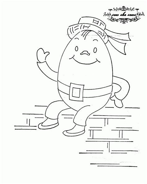 Printable Humpty Dumpty Coloring Pages