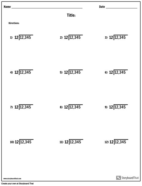 Divisi N Valor Posicional Storyboard Por Es Examples