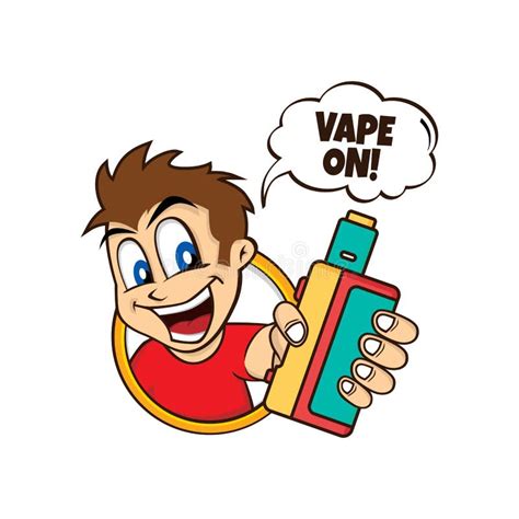 Vaporizer Electric Cigarette Vapor Mod Vape Life Stock Vector