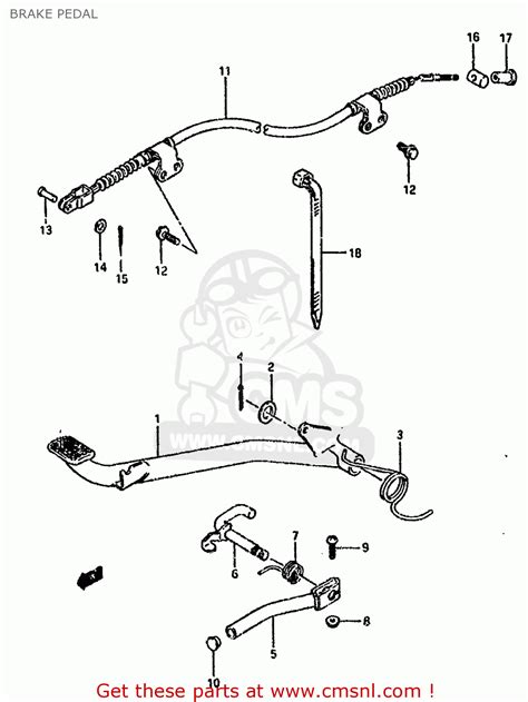 Suzuki Lt L General United Kingdom E E Brake Pedal Buy