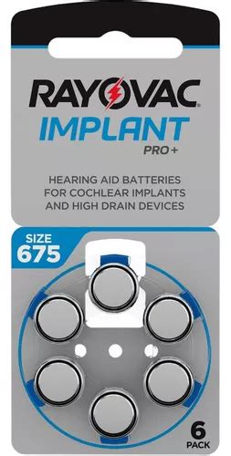 Pilas Audifono Rayovac Implant Pro Coclear Blister X