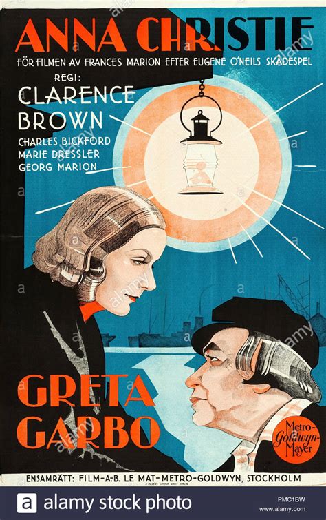 Greta Garbo, Anna Christie (MGM, 1931) Swedish Poster File Reference ...