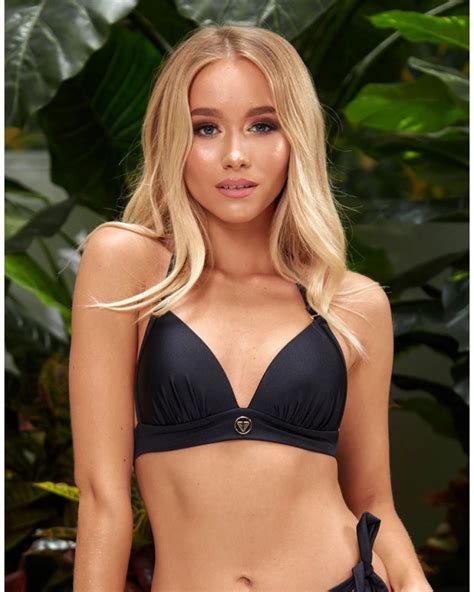 Black Push Up Triangle Bikini Top S Vivien Vance