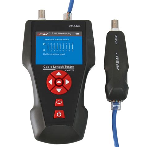 Cable Tester RJ 45 W LCD Wire Tracker Ping Testing NOYAFA NF 8601W