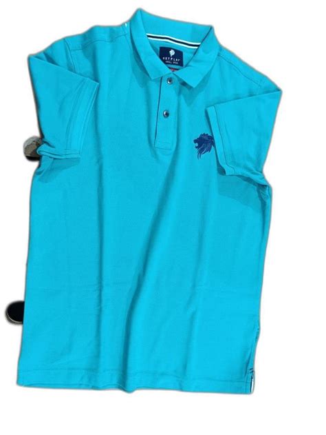 Polo Blue Netplay Torquise T Shirt Half Sleeves Plain At Rs 250 Piece