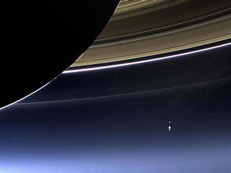 A view of the Earth, from Saturn. : r/interestingasfuck