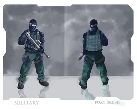 Military Character Concept Art By Foxybrush On Deviantart