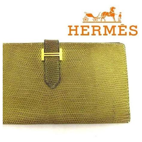 Constance Herm S Lizard Bearn Green Hombre Bifold Classic Wallet Ref