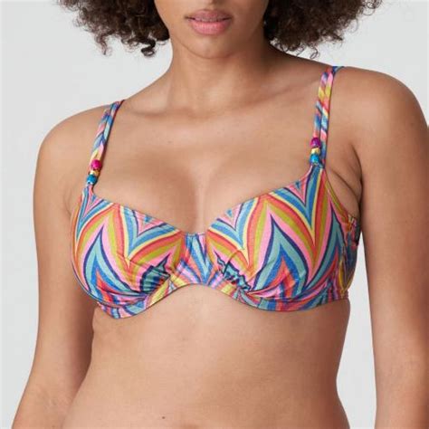 Haut de bikini emboîtant multicolore Prima Donna Maillot Lemon Curve