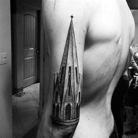 Cathedral Tattoo Designs For Men Church Ink Ideas